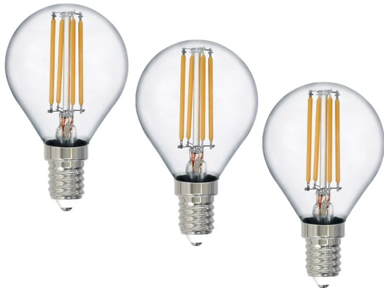 E14 Filament LED 3Stk. - 2 Watt, 250 Lumen, warmweiß, Ø 4cm - nicht dimmbar