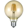 E27 Filament LED - 6 Watt, 660 Lumen, 2700 K warmweiß, Ø9,5cm - nicht dimmbar