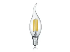 E14 Filament LED, 4 Watt, 470 Lumen, warmweiß, Ø3,5cm, 3 Stufen Dimmer, Tropfen