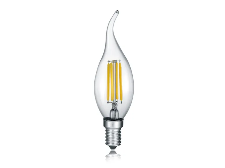 E14 Filament LED, 4 Watt, 470 Lumen, warmweiß, Ø3,5cm, 3 Stufen Dimmer, Tropfen