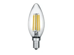 E14 Filament LED, 4,5 Watt, 470 Lumen warmweiß, Ø3,5cm, nicht dimmbar