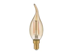 E14 Filament LED, 4 Watt, 400 Lumen, warmweiß, Ø3,5cm, Dimmer, Tropfen amber