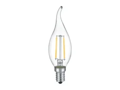 E14 Filament LED - 2 Watt, 250 Lumen, warmweiß, Ø3,5cm - nicht dimmbar