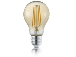 E27 Filament LED, 8 Watt, 700 Lumen, warmweiß, Ø6cm, 3 Stufen Dimmer