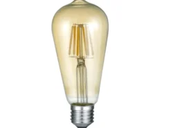 E27 Filament LED - 6 Watt, 600 Lumen, warmweiß, Ø6,4cm - nicht dimmbar, amber