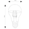 E27 Filament LED - 4 Watt, 420 Lumen, warmweiß, Ø6cm - nicht dimmbar