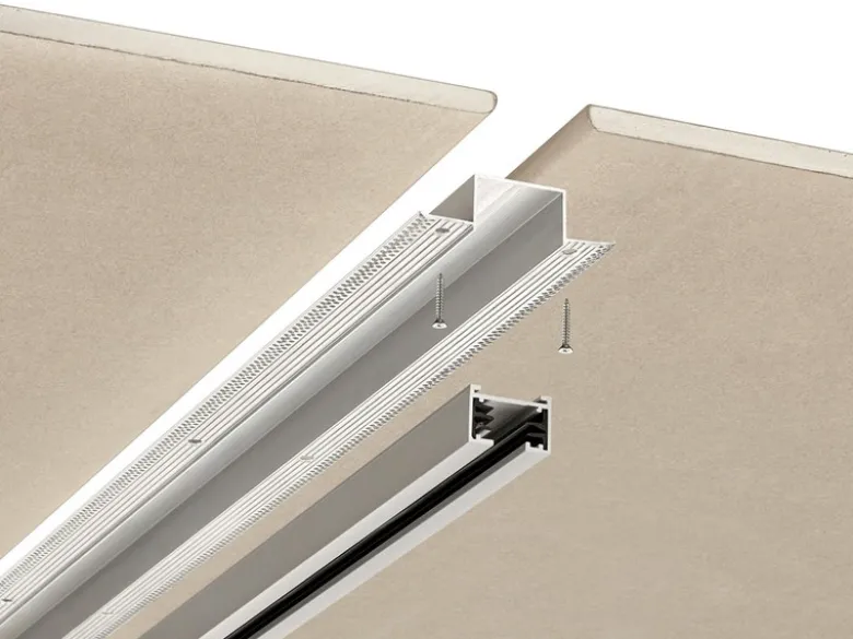 Einputzschiene für DUOline Schienensystem, Aluminium, Länge 115cm