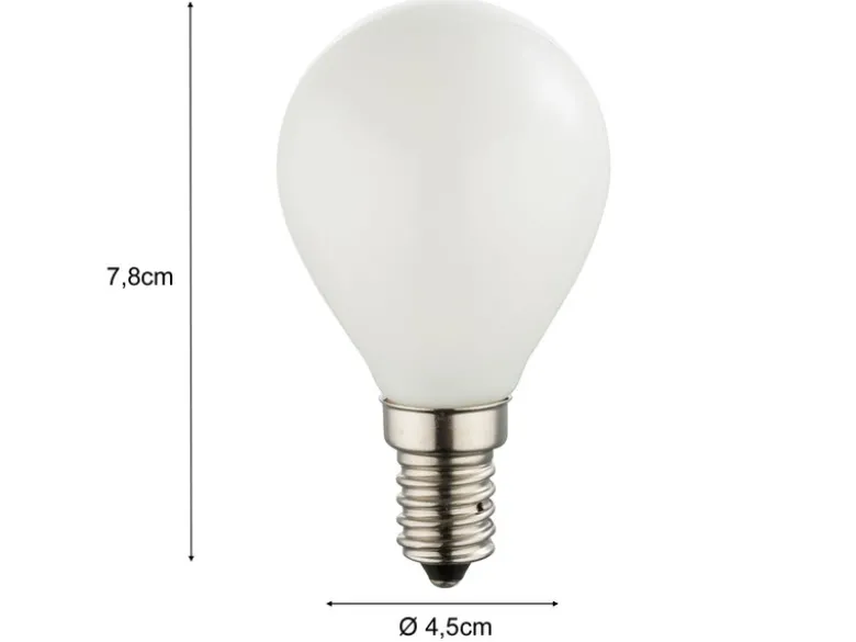 E14 LED Glühbirne dimmbar mit 4 Watt & 400 Lumen in Warmweiß