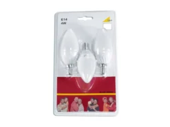 E14 LED 3 Stk. - 4 Watt, 320 Lumen, 3000 Kelvin warmweiß, Ø3,7cm - nicht dimmbar
