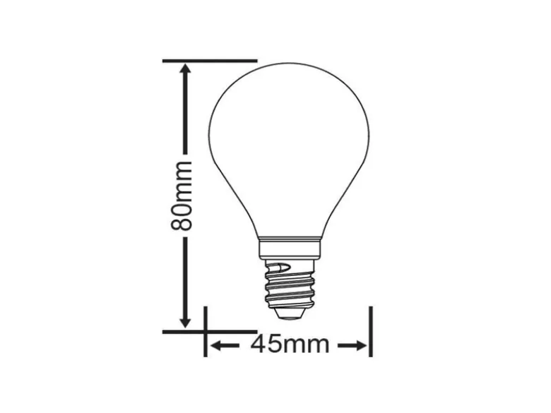 E14 LED - 5,5 Watt, 400 Lumen, Ø4,5cm - warmweiß Lichtfarbe einstellbar