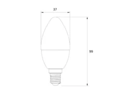 E14 LED - 5,5 Watt, 400 Lumen, Ø3,7cm - warmweiß Lichtfarbe einstellbar