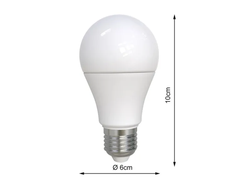 E27 LED - 9 Watt, 806 Lumen, Ø6cm - warmweiß Lichtfarbe einstellbar
