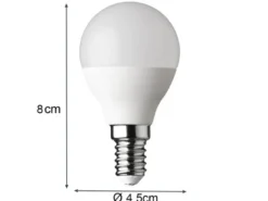 E14 LED - 5,5Watt, 470 Lumen, 3000 Kelvin warmweiß Ø4,5cm - nicht dimmbar