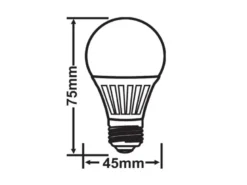E27 LED - 4 Watt, 320 Lumen, 3000 Kelvin warmweiß, Ø4,5cm - nicht dimmbar