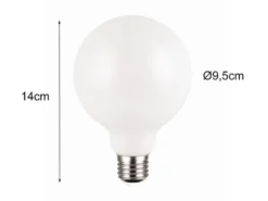 E27 LED - 9 Watt, 1055 Lumen, 3000 Kelvin warmweiß, Ø9,5cm - 3 Stufen Dimmer