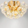 Elegante Deckenleuchte VIRINA in Gold mit K9 Kristallen, Ø 39cm
