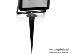 Erdspieß klein für PEREL Flutlichtstrahler 10 bis 20 Watt - Ø4cm, Höhe 16cm