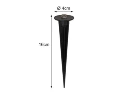 Erdspieß klein für PEREL Flutlichtstrahler 10 bis 20 Watt - Ø4cm, Höhe 16cm