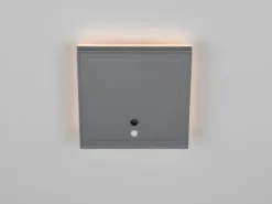 2er SET Akku Außenwandleuchten mit Bewegungsmelder USB aufladbar H: 14cm