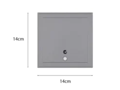 2er SET Akku Außenwandleuchten mit Bewegungsmelder USB aufladbar H: 14cm
