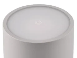 6er SET Akku LED Outdoor Tischleuchten FERNANDEZ Grau ohne Kabel, H: 38cm