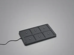 6er SET Akku LED Outdoor Tischleuchten FERNANDEZ Weiß ohne Kabel, H: 38cm