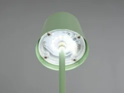 2er SET Akku LED Tischlampen kabellos für Innen & Außen, Grün - 21cm klein