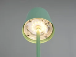 2er SET Akku LED Tischlampen kabellos für Innen & Außen, Grün - 21cm klein