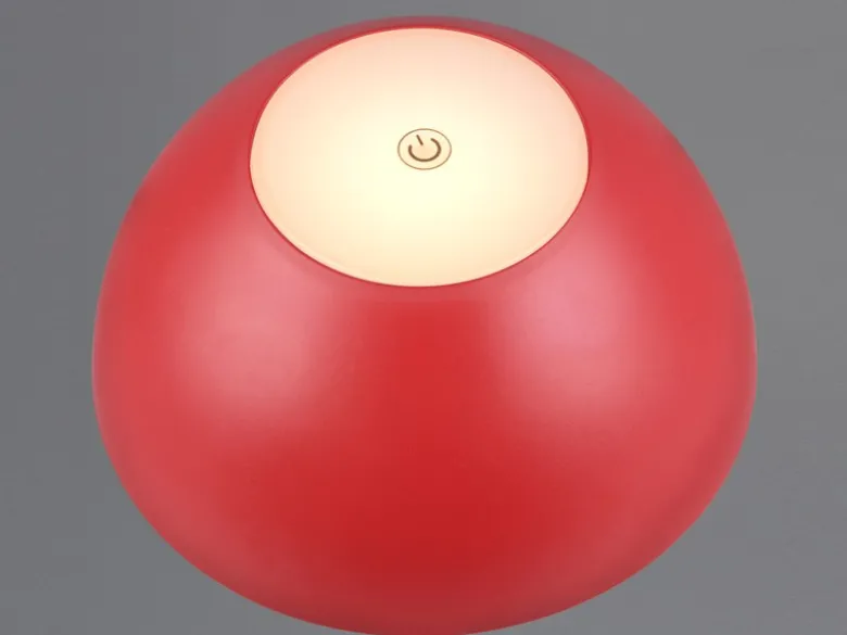 2er SET Akku LED Tischlampen kabellos für Innen & Außen, Rot - 30cm klein
