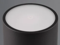 2er SET Akku LED Tischlampen kabellos für Innen & Außen, Schwarz - H: 38cm