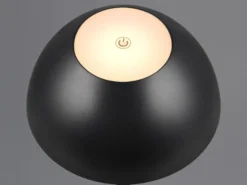 2er SET Akku LED Tischlampen kabellos für Innen & Außen, Schwarz - 30cm klein