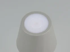 2er SET Akku LED Tischlampen kabellos für Innen & Außen, Grau - 21cm klein
