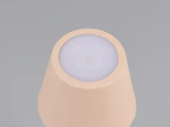2er SET Akku LED Tischlampen kabellos für Innen & Außen, Beige - 21cm klein