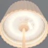 2er SET Akku LED Tischlampen kabellos für Innen & Außen, Beige - Höhe 39cm