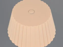 2er SET Akku LED Tischlampen kabellos für Innen & Außen, Beige - Höhe 39cm
