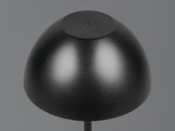 2er SET Akku LED Tischleuchten kabellos für Innen & Außen, Schwarz - 20cm klein