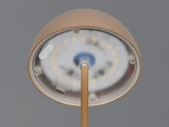 2er SET Akku LED Tischleuchten kabellos für Innen & Außen, Coffee - 20cm klein