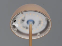 2er SET Akku LED Tischleuchten kabellos für Innen & Außen, Coffee - 20cm klein