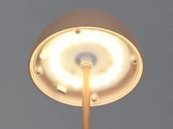 2er SET Akku LED Tischleuchten kabellos für Innen & Außen, Coffee - 20cm klein