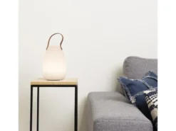 2er SET Akku LED Tischleuchten für außen & innen mit RGB, H: 21cm
