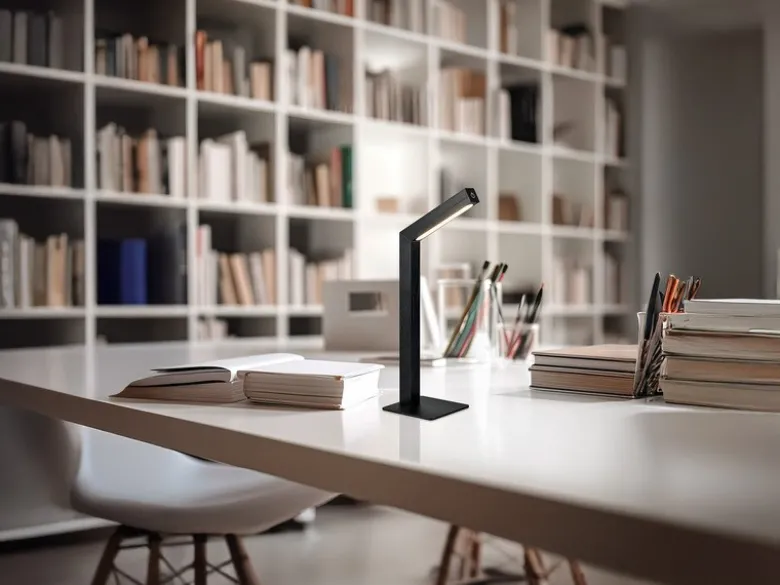 2er SET Akku Schreibtischlampen magnetisch in Schwarz, Höhe 37cm