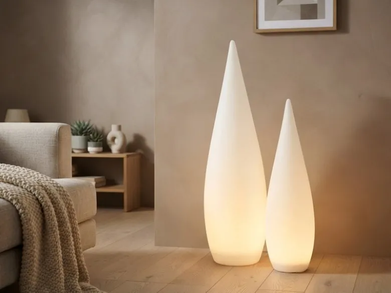 2er SET Akku Stehlampen kabellos mit Farbwechsel für Innen & Außen