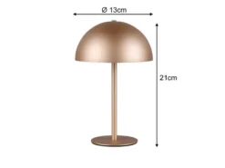 2er SET Akku Tischlampen Coffee, Touch dimmbar, USB aufladbar, Höhe 21cm