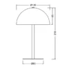 2er SET Akku Tischlampen Grün, Touch dimmbar, USB aufladbar, Höhe 21cm