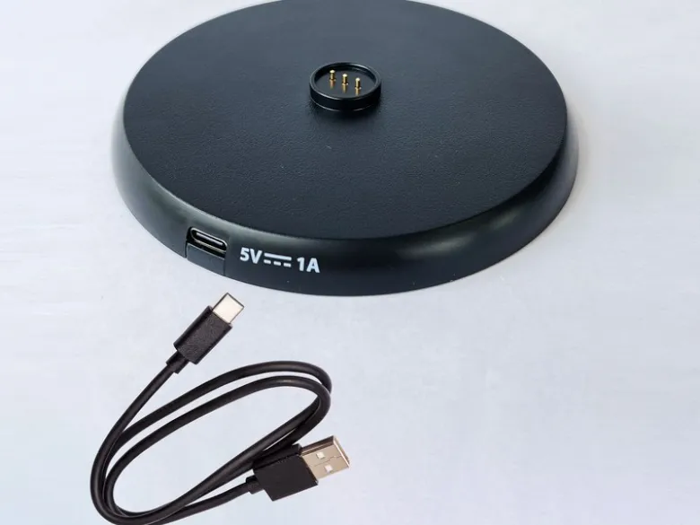 2er SET Akku Tischlampen Rostfarben ohne Kabel mit Ladestation, Höhe 34cm