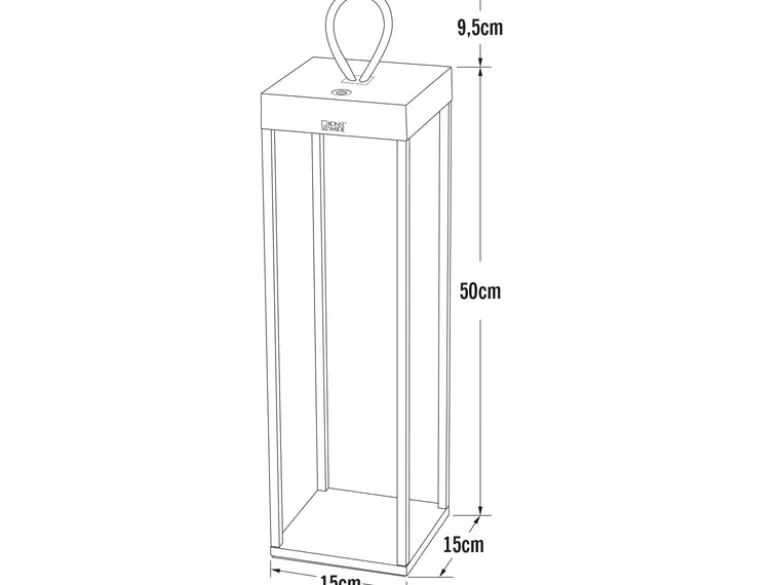 2er Set Akku Tischleuchte & Bodenleuchte, Höhe 30cm & 50cm