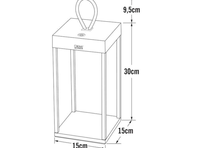 2er Set Akku Tischleuchte & Bodenleuchte, Höhe 30cm & 50cm