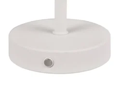 2er SET Akku Tischleuchten, per USB aufladbar, dimmbar, Hellgrau, Höhe 30cm