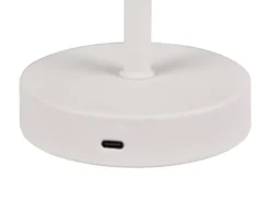 2er SET Akku Tischleuchten, per USB aufladbar, dimmbar, Weiß, Höhe 30cm