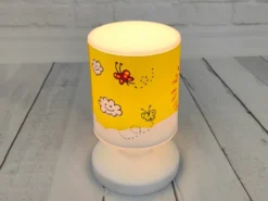 2er Set Akku Tischleuchte Sonne und Schmetterling, per USB aufladbar, Höhe 20cm
